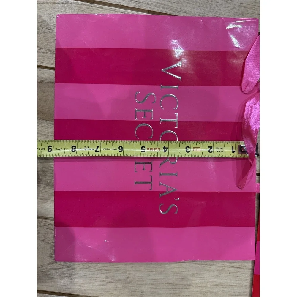 Victoria's Secret Gift Bag Gift Box Lot 25 Pc Small Medium Assorted Pink Striped